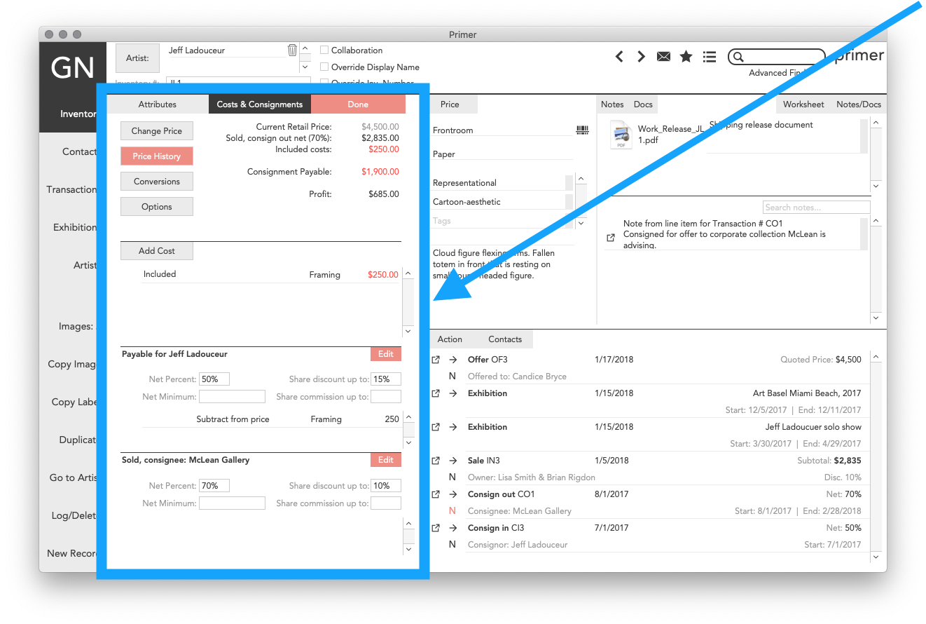 Costs & Consignments Primer Archives